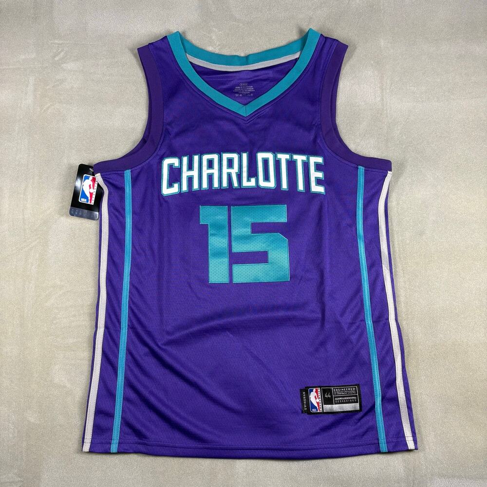 Kemba Walker #15 Charlotte Hornets Purple NBA Jersey Mens 44 Medium NWT